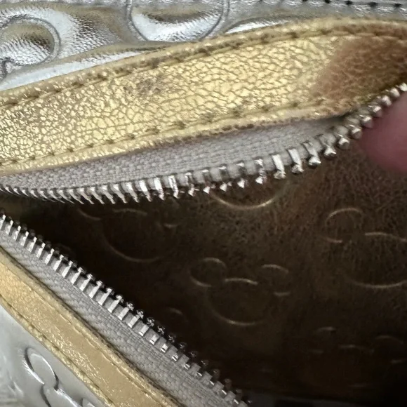 Loungefly Disney Gold and Silver Bow Mini Backpack - Picture 6 of 6